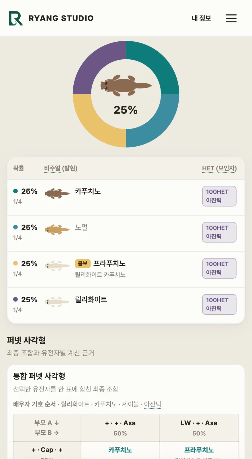 크리처 케어로그 - 파충류 사육일지·개체관리 화면 3