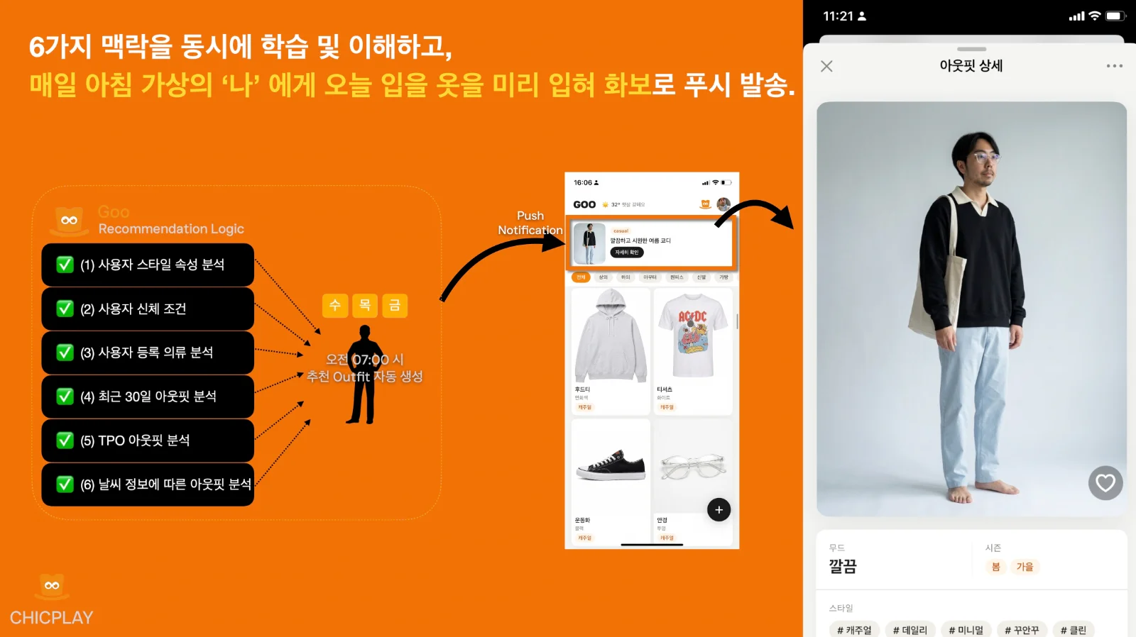 Goo - 나만의 AI 패션 비서 화면 3